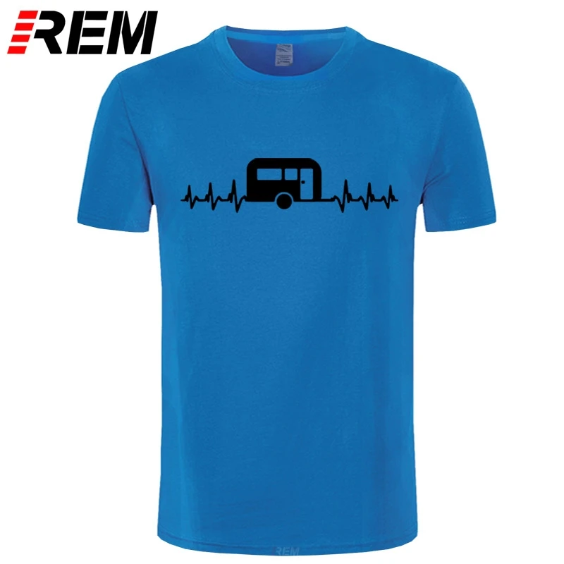 Футболка REM Its In My Heart Beat Caravanning футболка кемпингера С фургоном Бесплатная P & для