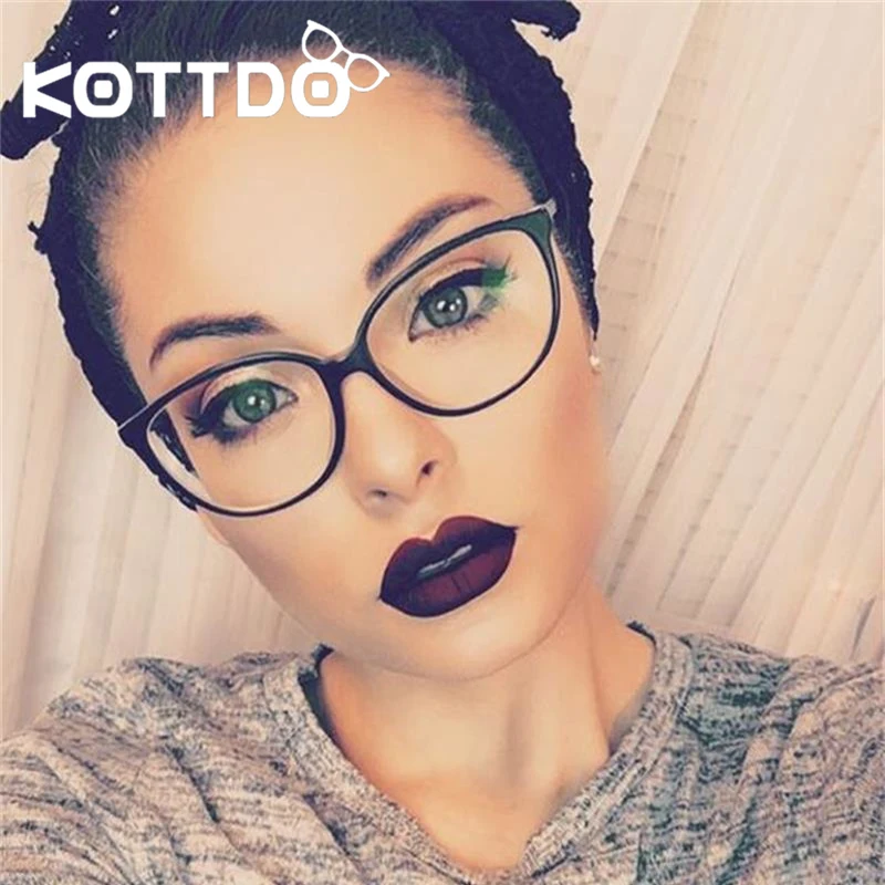 KOTTDO Винтаж оправа для очков в стиле кошачьи глаза Для женщин Оптические очки