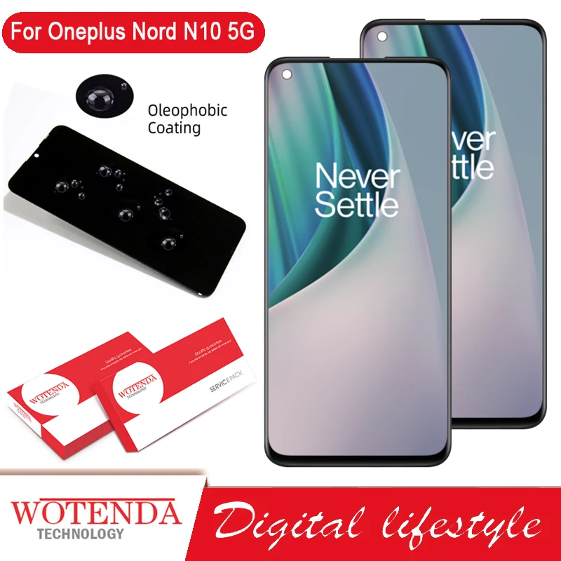 100% Оригинальный 6 49 ''IPS ЖК дисплей для OnePlus Nord N10 5G Дисплей кодирующий