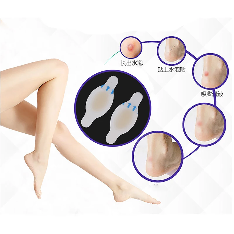 2 шт. гелевые наклейки для ног мягкие Гидроколлоидные подушечки ухода за пяткой