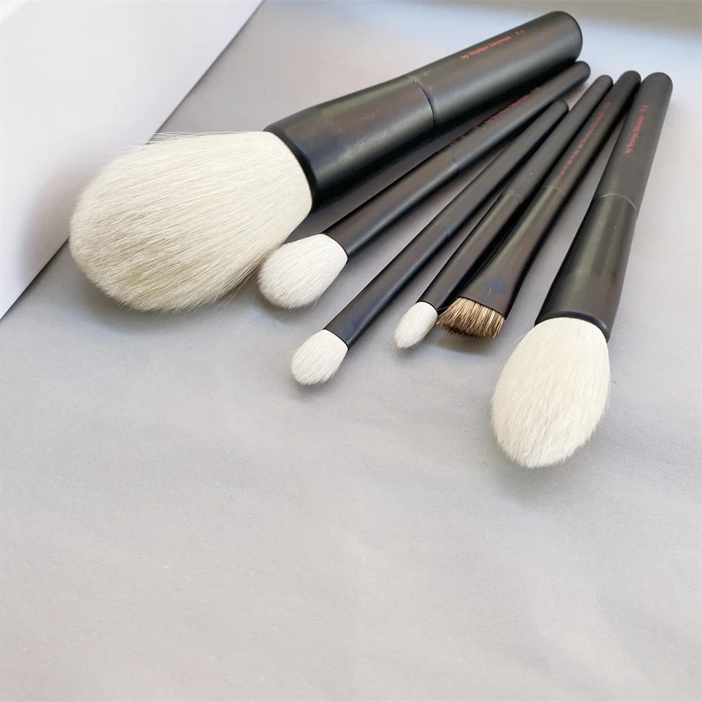 T-1 Powder Brush T-5 Highlight T-6 T-7 T-8 Eye Shadow Blending T-9 Eyebrow Makeup Brushes Finest Goat hair Beauty Cosmetics Tool | Красота и