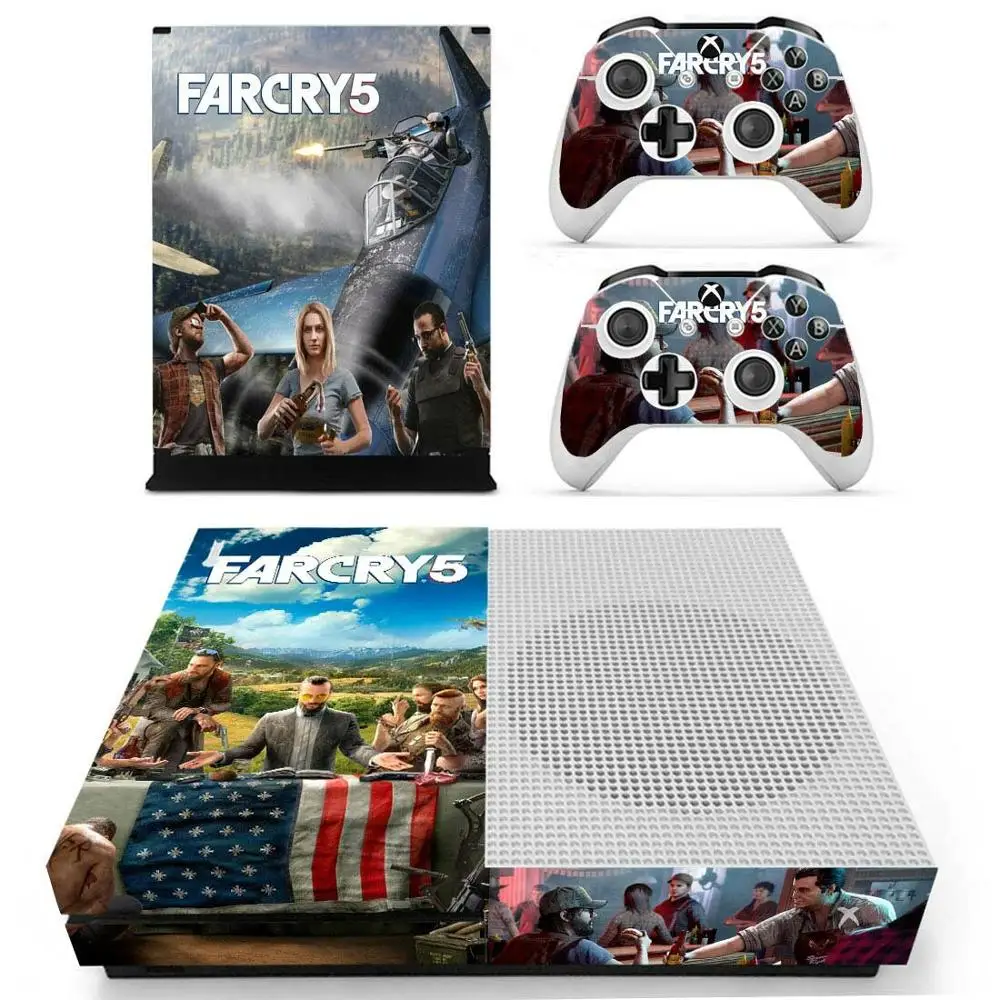 Far Cry 5 стикер s для Xbox One S виниловые наклейки на кожу крышка Pegatinas one тонкая консоль