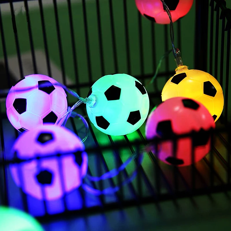 

Led Football Fairy String Light DIY Soccer light lamp for Bar Club Party Decoration Fans Supplies European World Cup Accessories
