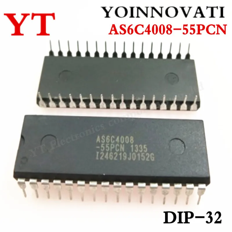 10 шт./лот AS6C4008-55PCN IC SRAM 4 Мбит 55NS 32DIP 6C4008 AS6C4008 лучшее качество | Электронные