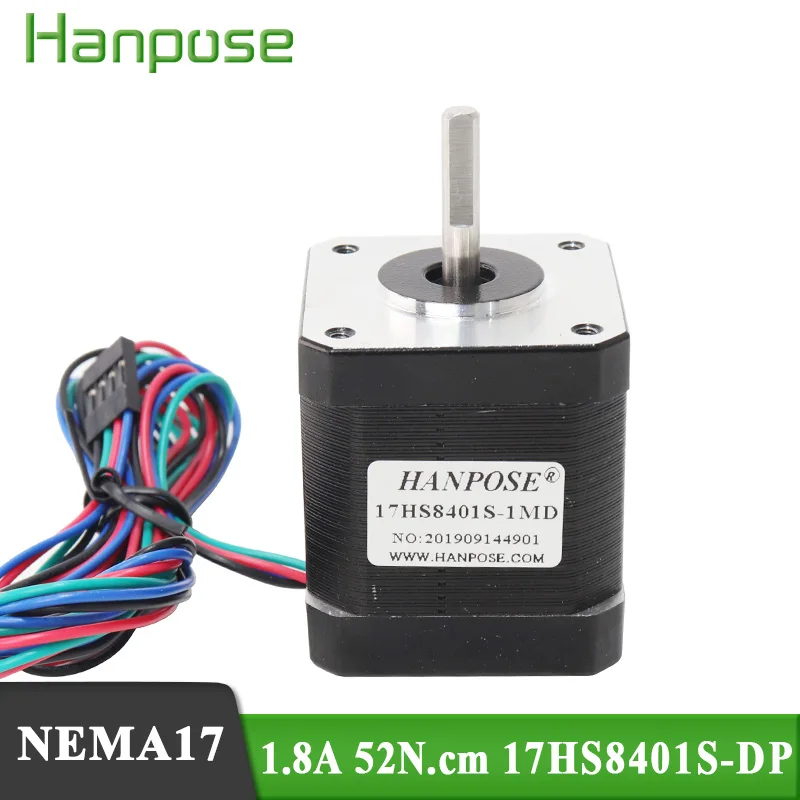 

100pcs Nema17 Stepper Motor For 3D printer Free Shiping 4-lead 48mm /78Oz-in 1.8a Nema 17 motor 42BYGH 1.8A (17HS8401S-DP) motor