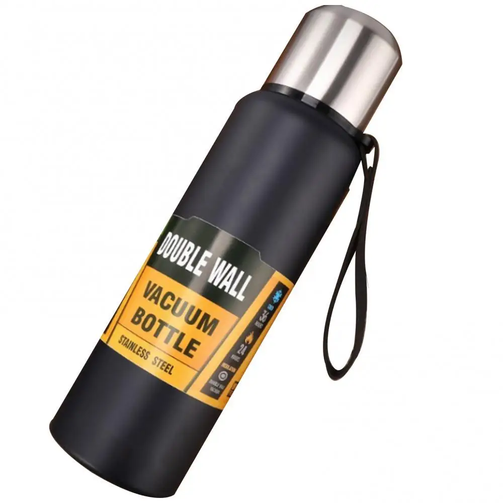 

1000ml Portable Insulated Water Bottle Camping Drinkware Large Capacity Leak Proof Vacuum Cup Heat Insulated Sports Water Bottle