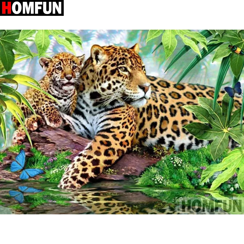 Квадратная/круглая Алмазная 5D картина HOMFUN сделай сам вышивка крестиком с