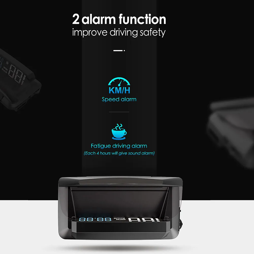 Дисплей на лобовое стекло HUD GPS Winshield прибор для измерения скорости и оборотов в