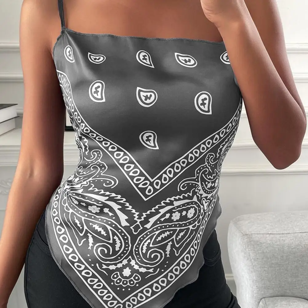 Женский атласный корсет Y2k пикантные укороченные топы с принтом пикантная майка