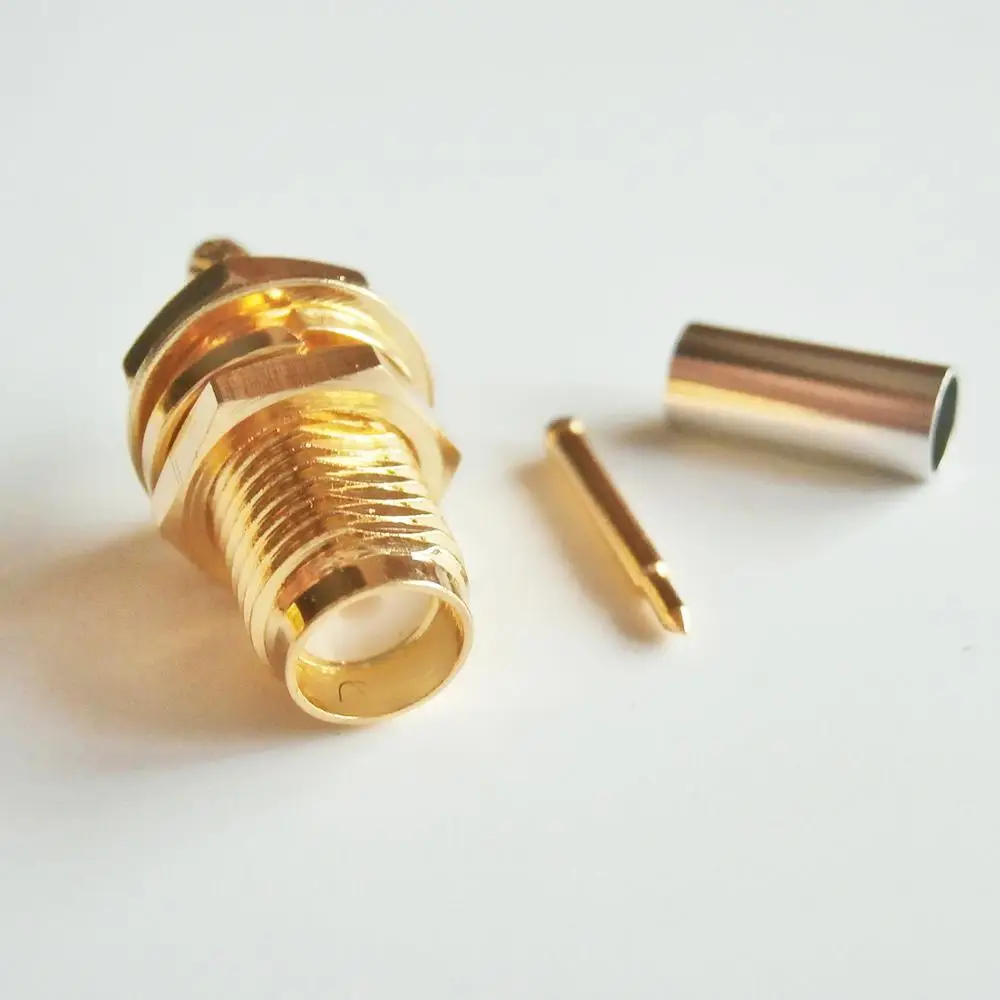 RF коннектор RPSMA RP SMA гнездовой обжим для RG316 RG174 RG179 LMR100 кабель с уплотнительным