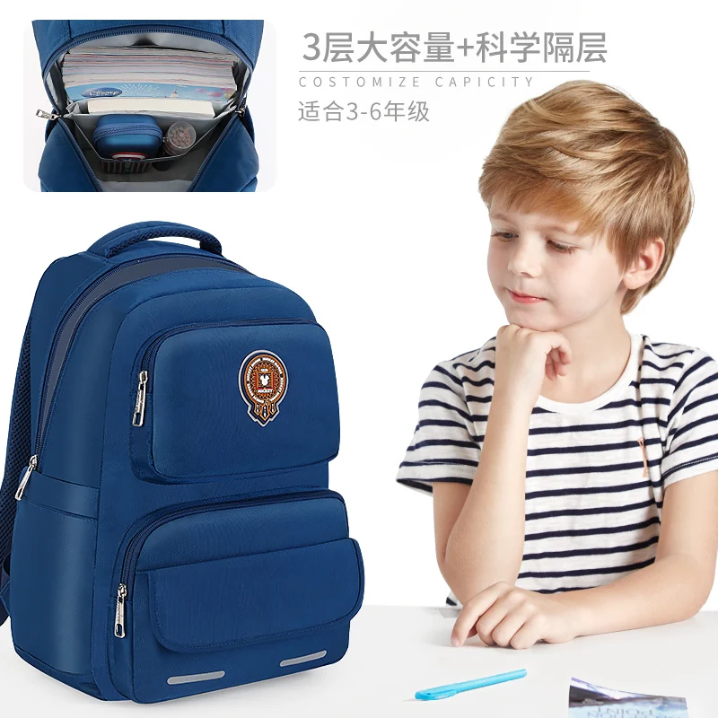 

Original Disney Schoolbag Primary School Boys 3-4-6 Grade Boys Large Capacity Light Leisure Children's Backpack SM81134