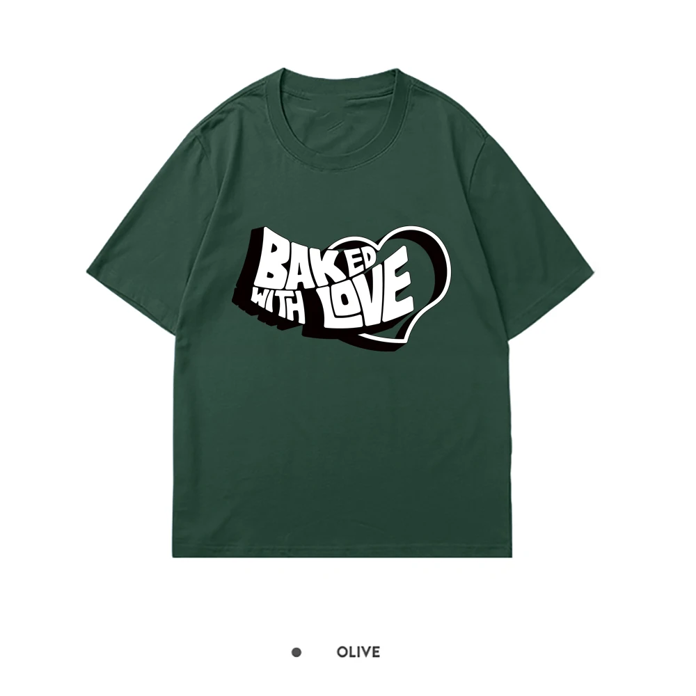 

Женская футболка с принтом запеченных влюбленных, летний топ с коротким рукавом, Новое поступление 2021, повседневные футболки, брендовые фут...