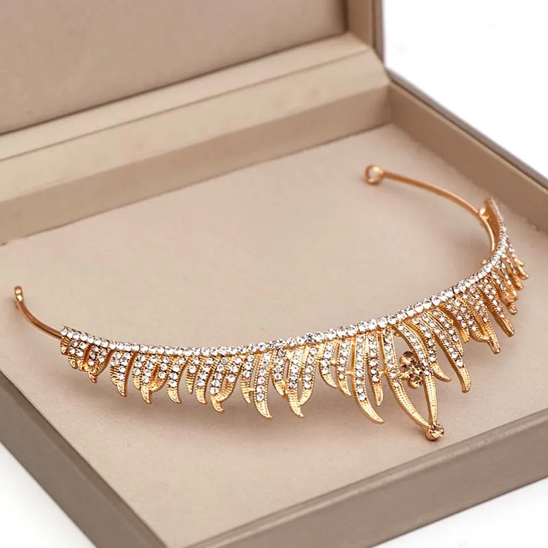 FORSEVEN великолепные ручной работы с украшением в виде кристаллов Стразы тиара