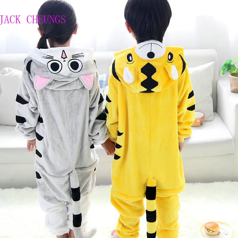 Детская Пижама Kgurumi с изображением кошки на кухне комбинезон животных одежда для