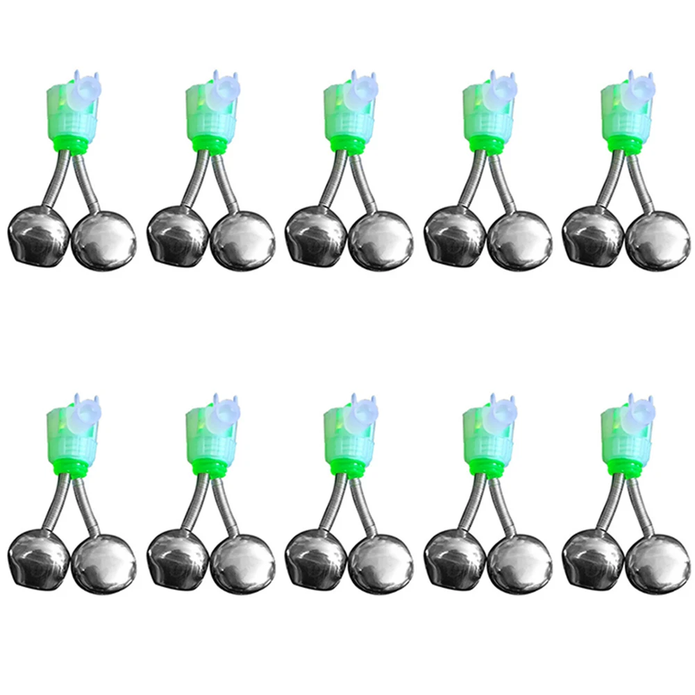 

Спиральные колокольчики 10 шт./компл., сигнализатор клева для рыбалки, уличная Ночная рыболовная удочка для ловли карпа, наконечники, зажимы, ...
