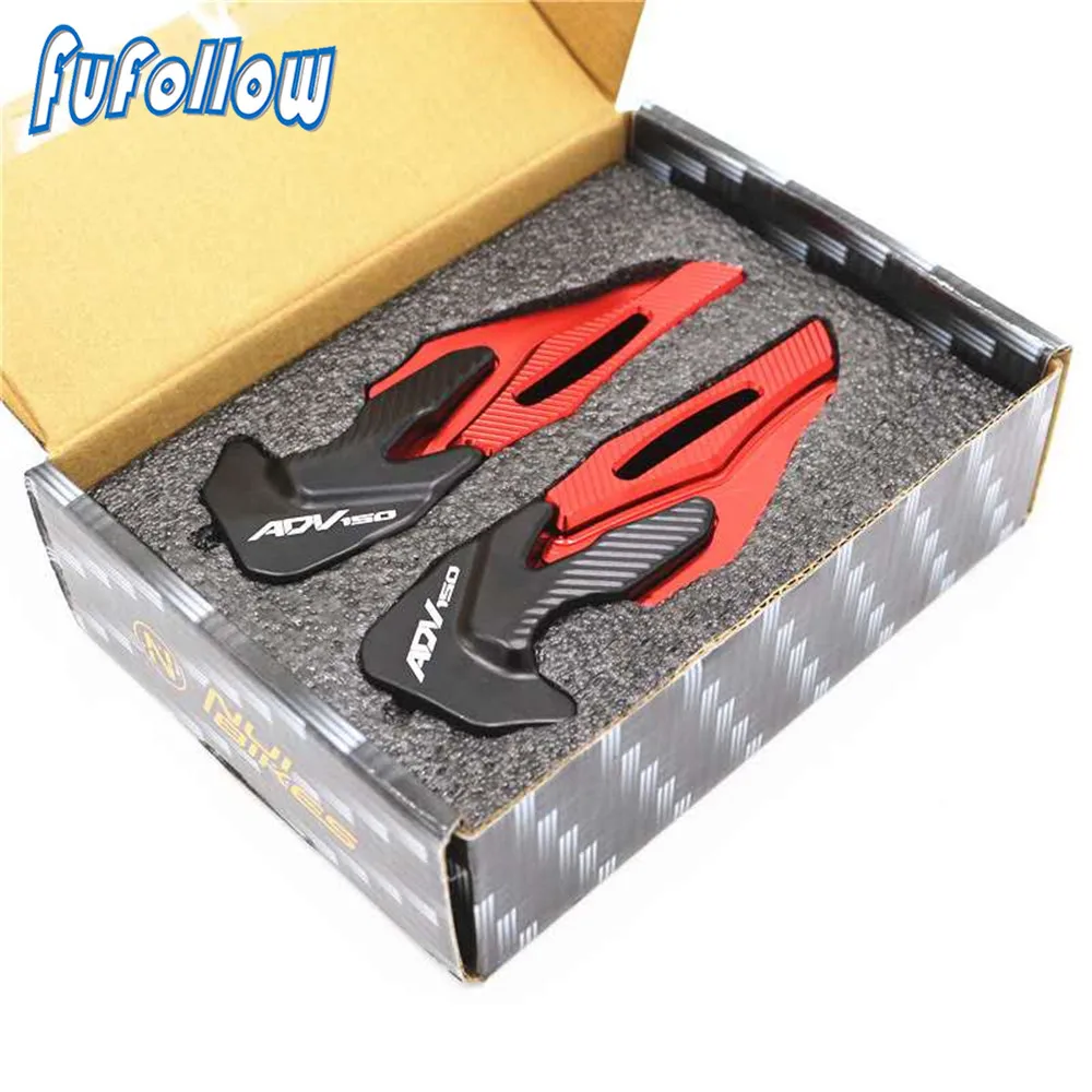 

ADV150 Logo Footrest For HONDA ADV150 ADV 150 2019 2020 2021 Motorcycle Accessories CNC Rear Foot Pegs Rests Passenger Footrests