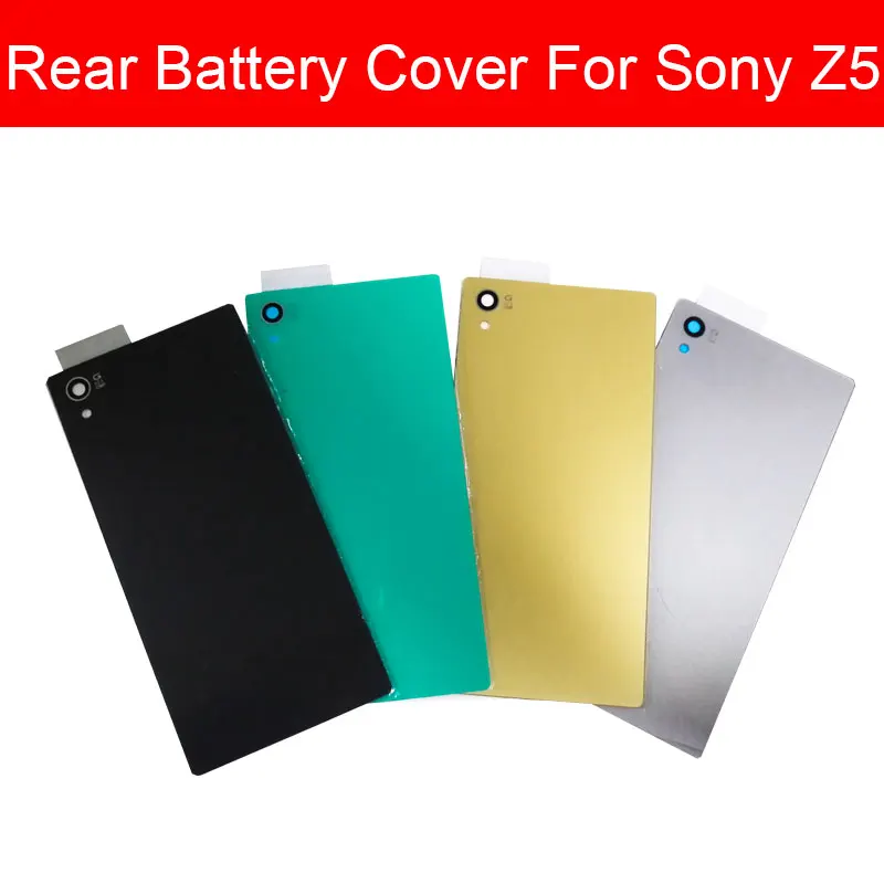 Задняя крышка батарейного отсека стеклянная для Sony Xperia Z5 E6653 E6683 E6633 E6603 Двойная