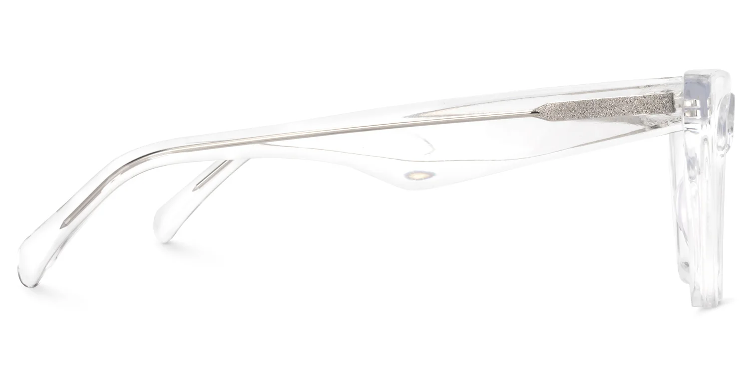 Zeelool Stylish Acetate Cat Eye Glasses Frame for Women with Non-prescription Clear Lens Cecile FP0662