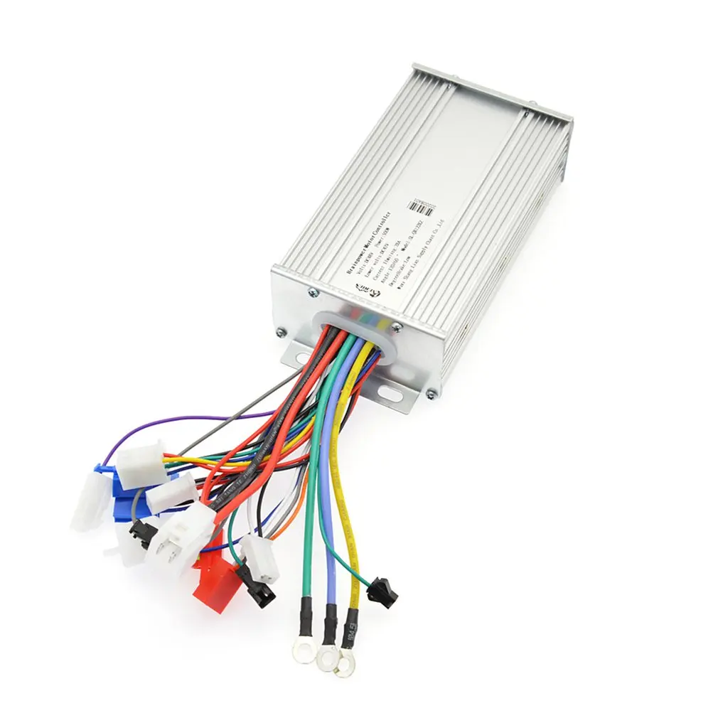 

Контроллер электродвигателя постоянного тока Бесщеточный Универсальный 500 Вт/1000 Вт/1500 Вт для электрического велосипеда/электровелосипеда ...