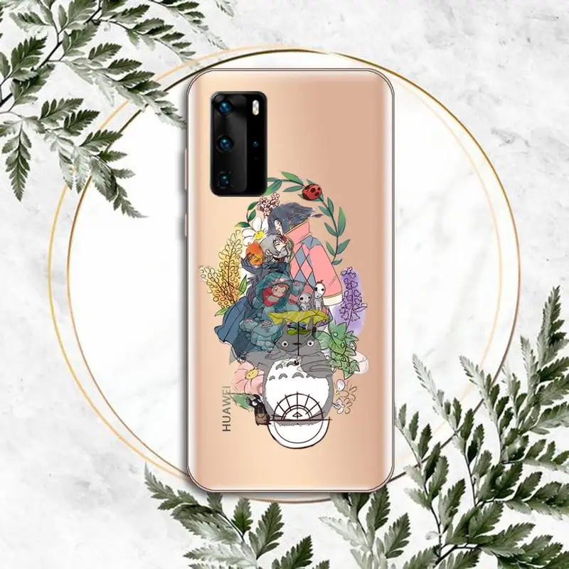 

Spirited Away Japanese animation Phone Case Transparent for Huawei P honor 8 10i 20 30 40 smart 2019