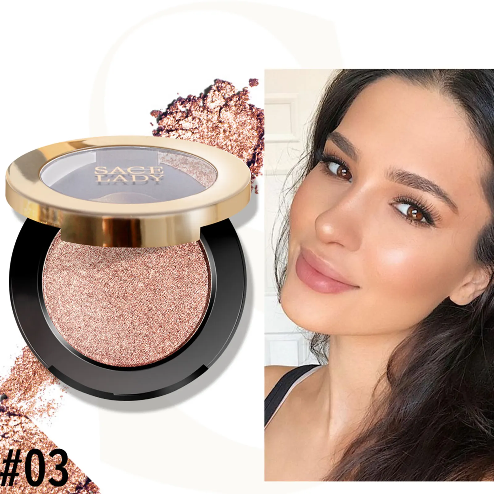 

SACE LADY Highlighter Powder Glitter Palette Makeup Glow Face Shimmer Illuminator Make Up Highlight Pallete Cosmetics Wholesale