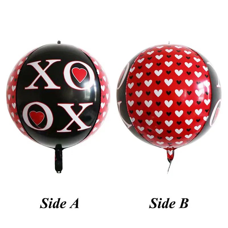 1 pcs 1 шт. 4D XOXO фольги шары куб любовь Свадебный шар anniversaire День Рождения украшения взрослых Гелий воздушные шарики, детские игрушки - Цвет: 1 pcs