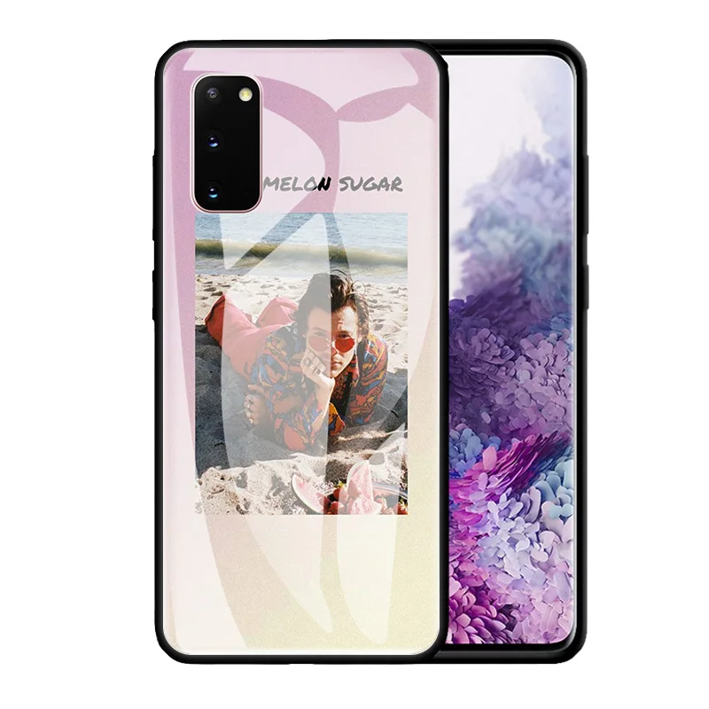 

Phone Case For Samsung Galaxy S20 FE S10 S9 S8 Plus Note 20 Ultra 10 Lite 9 8 Glass Back Cover Shockproof Shell Harry Styles