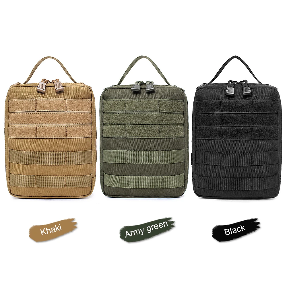 Lixada Тактический нейлоновый Molle Чехол EDC для охоты выживания первый чехол набор