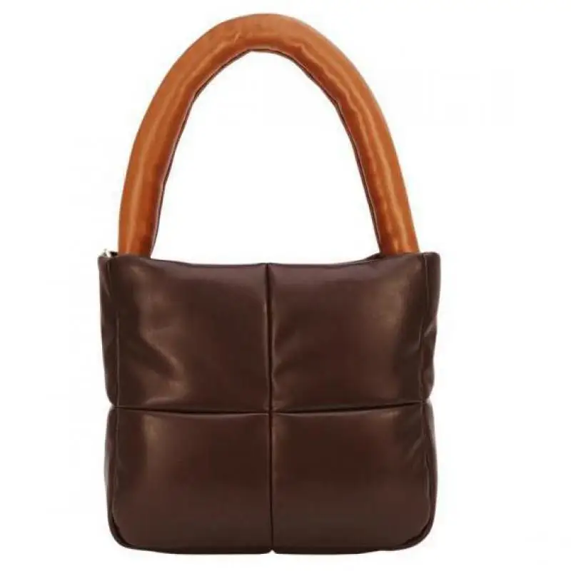 

Lnv Women Zaraing Bag Small Leather Space Bag Vintage Padded Woman Handbag 2021 Winter Fashion Padded Quilted Bags Women's Walle