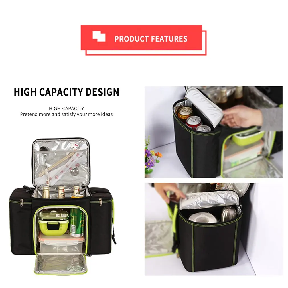 

Portable Thermal Lunch Bags for Women Kids Men Food Picnic Cooler Box Large Capacity Insulated Tote Bag Storage