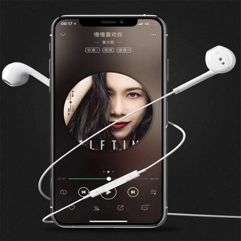 Наушники olmlmo с разъемом 3 5 мм для iPhone Xiaomi Huawei плеер универсальная Проводная