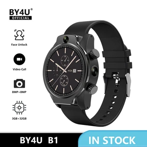 2021 new ip68 waterproof 4g lte smart watch men 3gb 32gb 8mp dual camera face id 1 69 inch 4g gps android smartwatch phone free global shipping