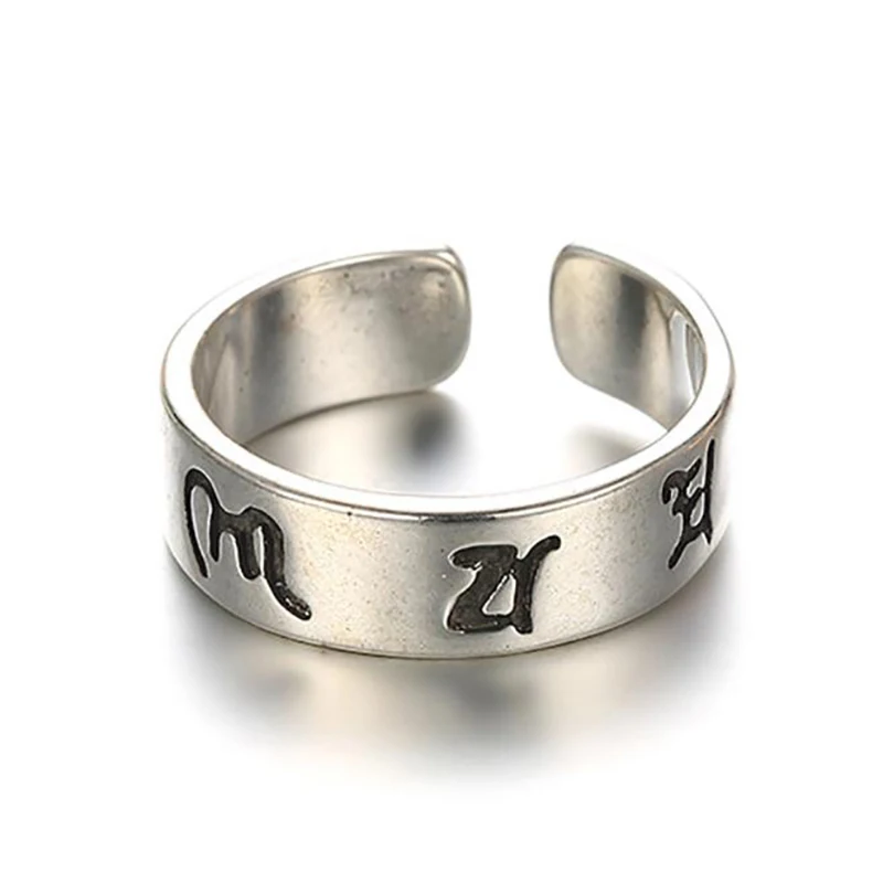 Тибетское вращающееся кольцо с благословением 925 Серебряные кольца для женщин