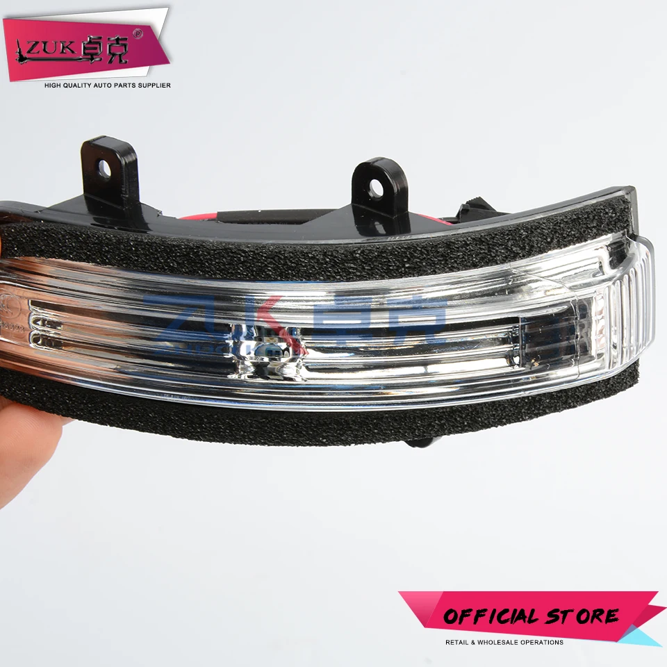 

ZUK For MITSUBISHI LANCER EX EVO X 2013 2014 2015 2016 Outer Rearview Side Mirror Turn Signal LED Light Repeater Lamp Indicator