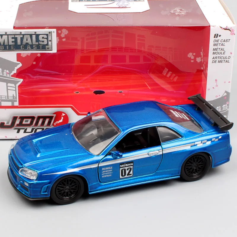 

1:32 Scale Jada JDM Tuners Ford GT Datsun 510 Chevy Pickup Honda NSX Mazda RX-7 NISSAN Skyline GT-R R35 diecast racing model toy