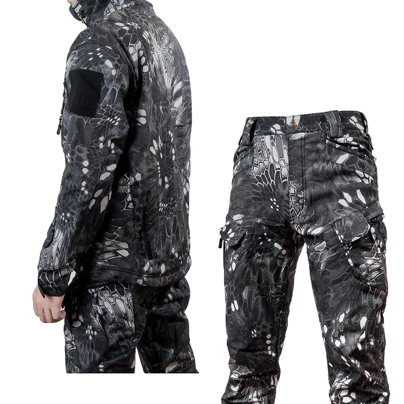 

Tactical Windproof Waterproof Jacket Men Flight Pilot Hood Coat Military Field Bomber Jacket Army Shark Skin Soft Shell Clothes