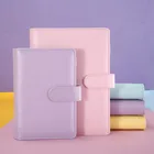 A5A6 PU Macaroon Обложка с отрывными листьями для блокнота для молочных продуктов с твердым покрытием запасной журнал для путешественников кожаные части блокнота