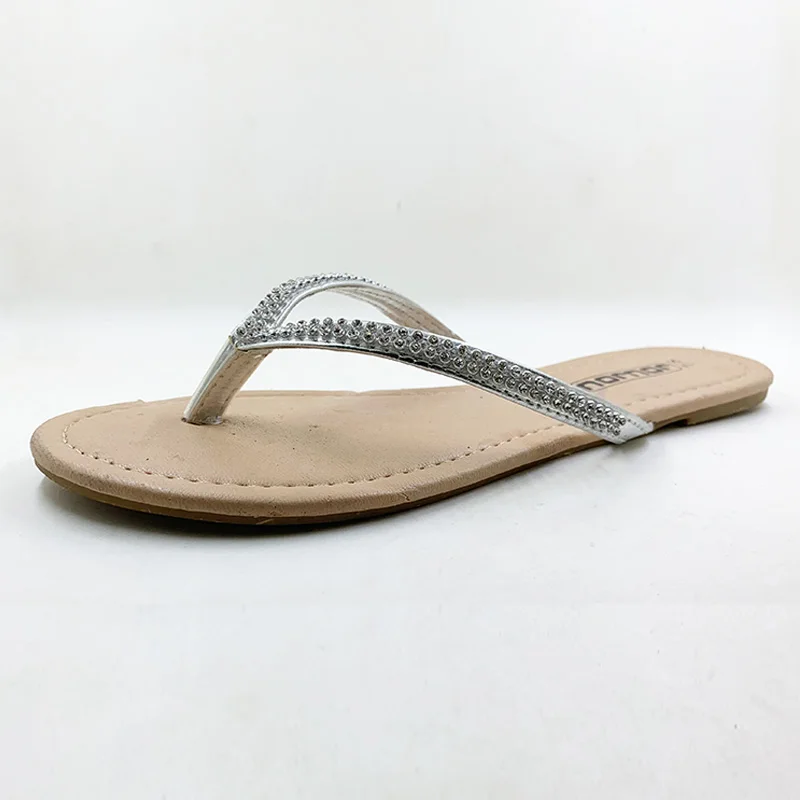 New 2023 Shoes Women Sandals Fashion Flip Flops Summer Style Flats Solid Slippers Sandal Flat