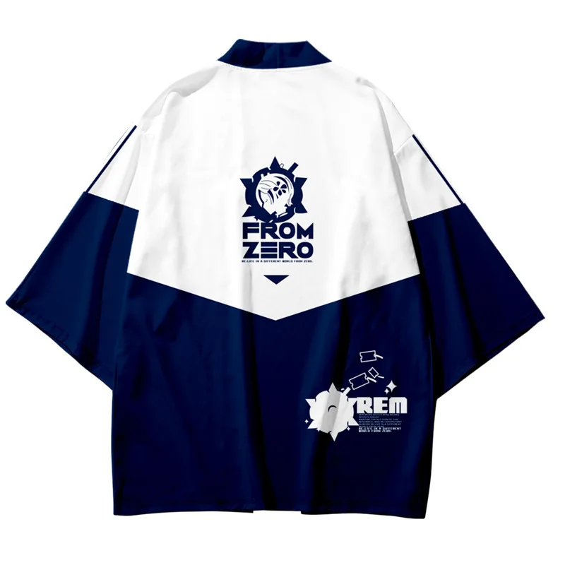 

2021 New Re:Life in a different world from zero 3D Print Kimono Haori Yukata Women/Men Summer Casual Streetwear Clothes