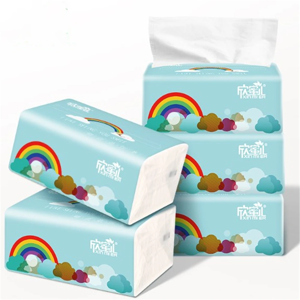 3 слоя 100 штук натуральные необработанные древесной массы откачка Туалет Бумага