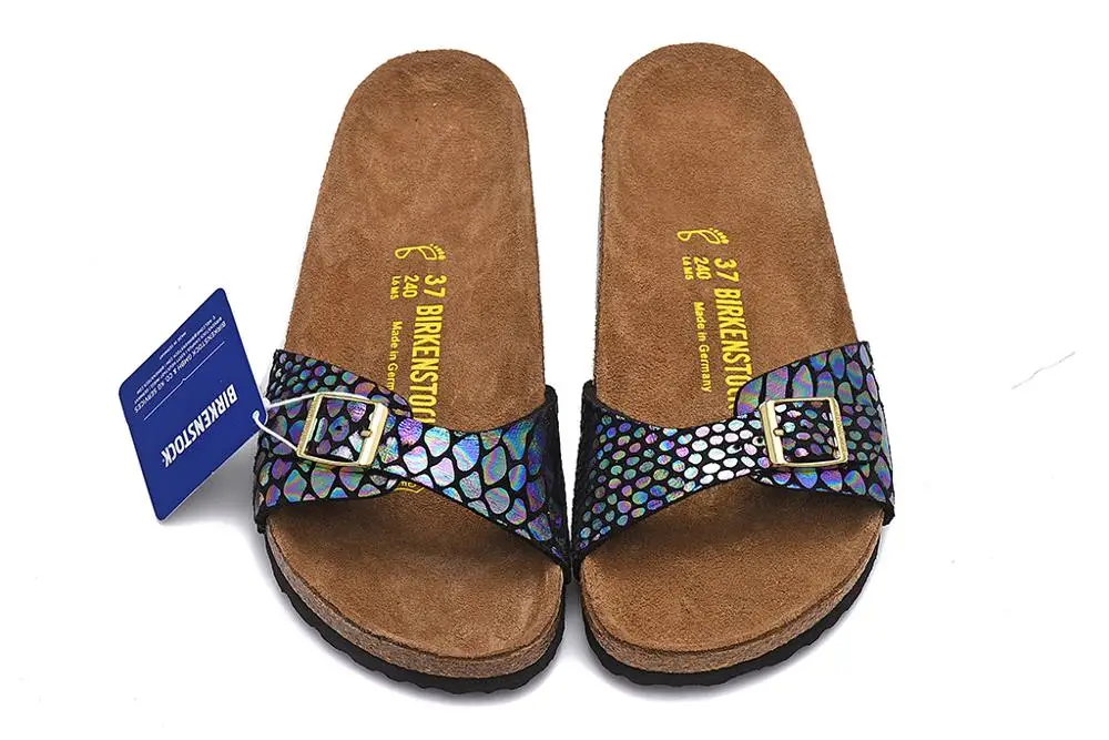 BIRKENSTOCK Мадрид Популярные летние женские сандалии туфли на плоской подошве