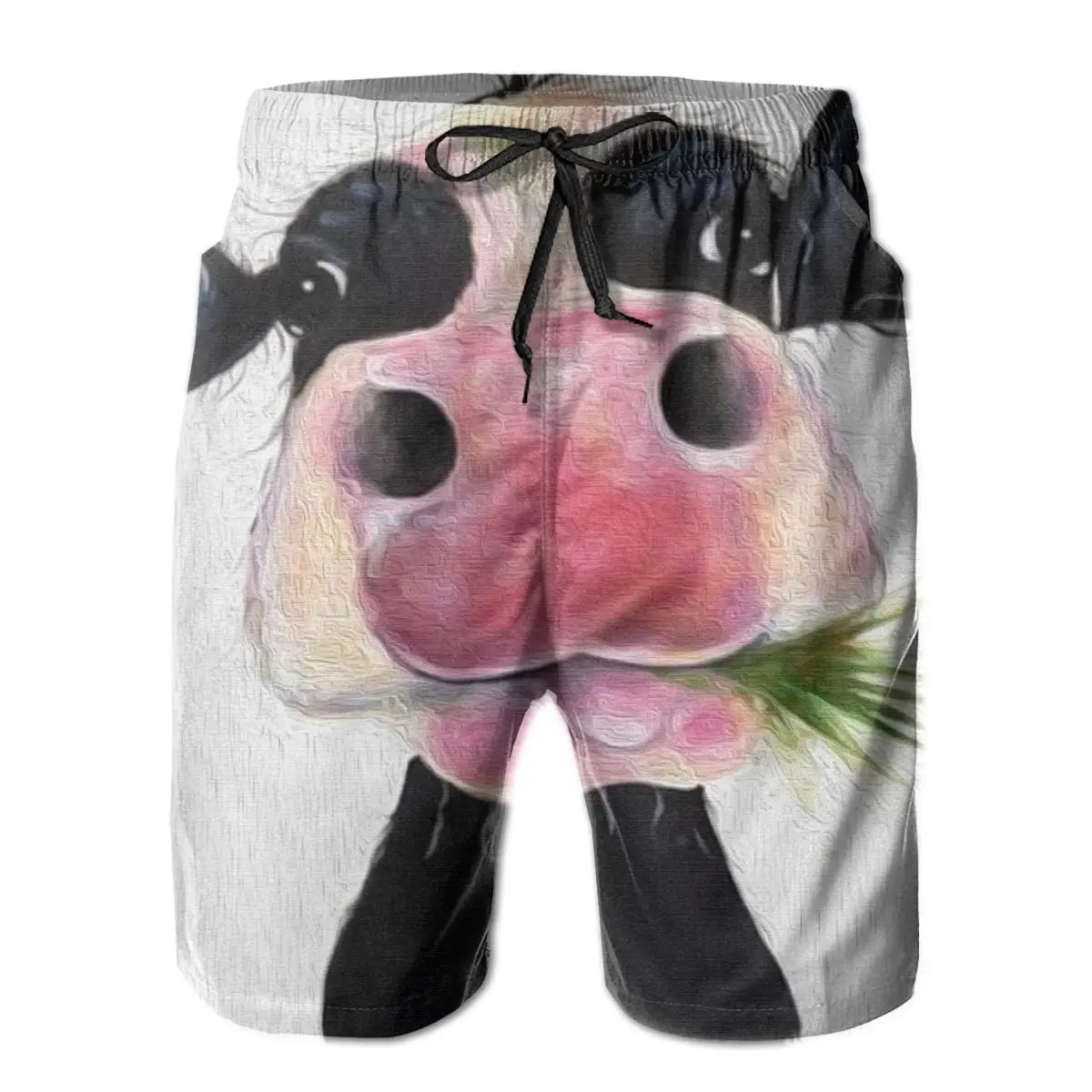 

Cow Men's Swim Trunks Quick Dry Beach Shorts