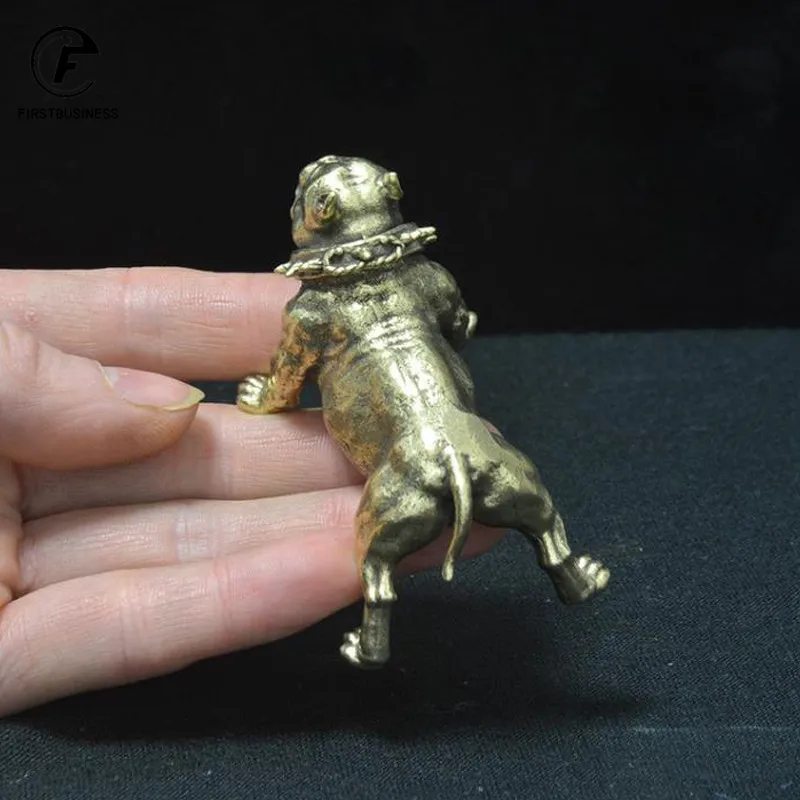 Статуэтка медного чая в китайском стиле статуэтка бульдога из чистой латуни