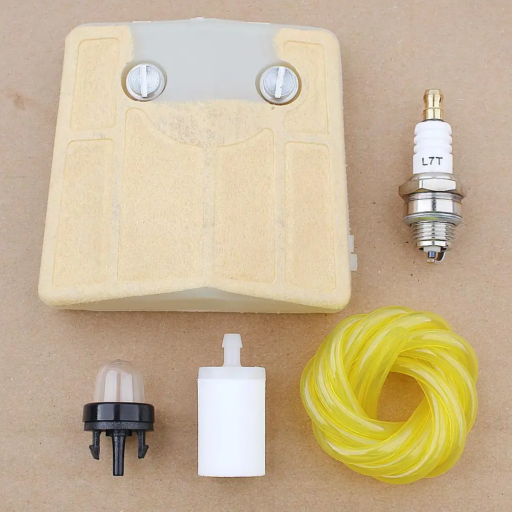 

Air Fuel Filter Line Hose Kit For Husqvarna 61 66 266 281 288 Chainsaw 501807105 w Spark Plug Primer Bulb