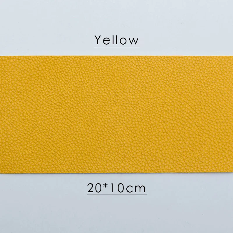 yellow 15 цветов самоклеющиеся нашивки из искусственной кожи свободный крой DIY стикер для одежды ремонт кожаный диван-кровать в машине кожаная сумка Украшение кровати - Цвет: yellow