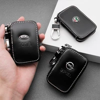 genuine leather key wallet car key bag multi function key case for jeep hyundai mazda volvo bmw mitsubishi honda ford auto goods