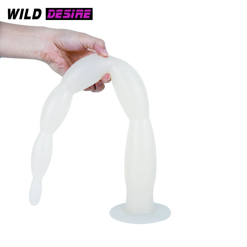 Негабаритных силиконовая Анальная затычка телесного цвета мастурбация