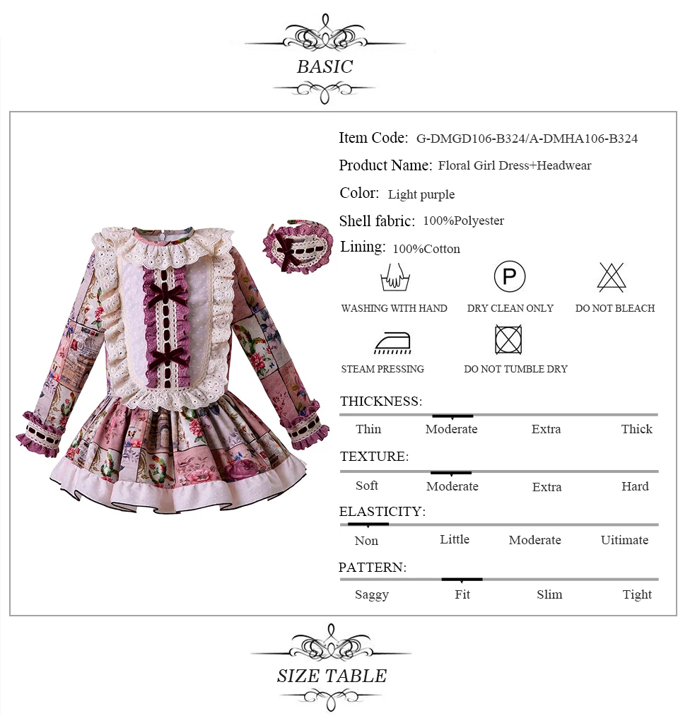 Cutestyles/осенние Винтажные Платья с цветочным рисунком для девочек; кружевные вечерние платья для маленьких девочек; бутик; костюм принцессы; одежда для детей; EG-DMGD106-B324