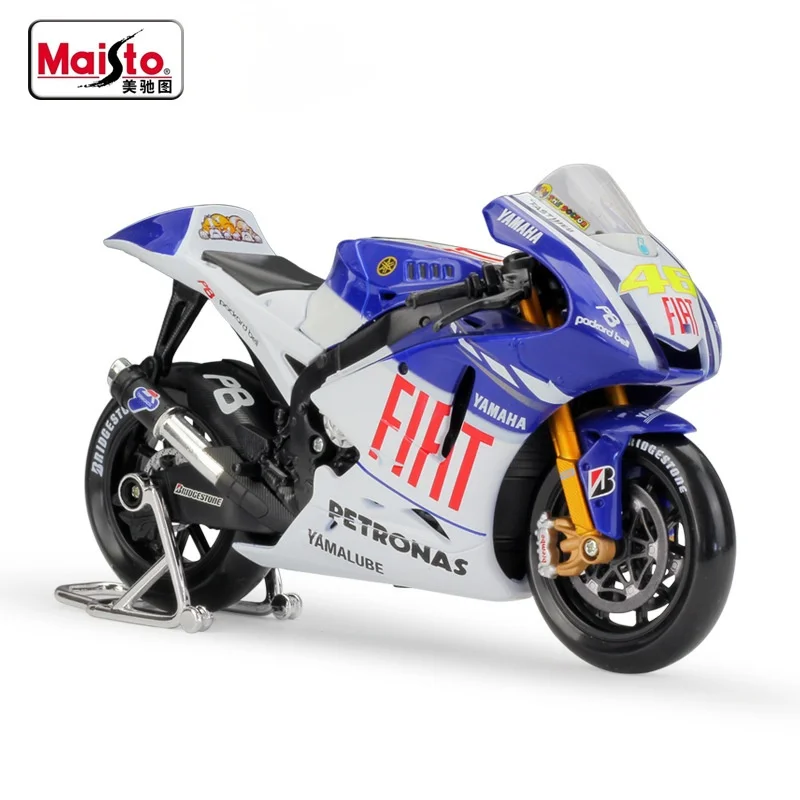 Модель автомобиля Maisto 1:10 Fiat Yamaha MotoGP 2009 имитация из сплава металлическая игрушка