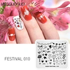 MISSGUOGUO, 1 шт., Новое поступление, искусство ногтей, фотошаблон, дизайн ногтей, инструменты для штамповки, сердце, рисунок, красивая пластина для дизайна ногтей